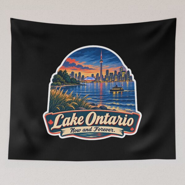 Item preview, Lake Ontario - Ontario - The Great Lakes - Loon, Lake Ontario Forever Defending Canadian designed and sold by KrushnaChandra.