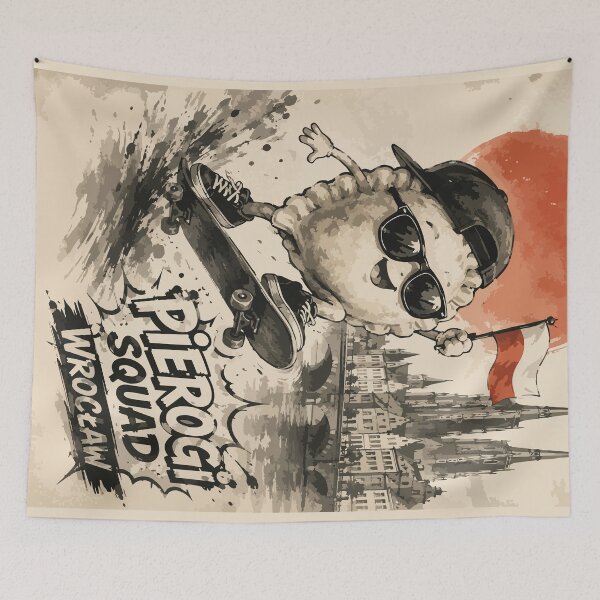 Item preview, Pierogi Squad Skateboard Wrocław Poland Sumie Travel designed and sold by TomFrontierArt.