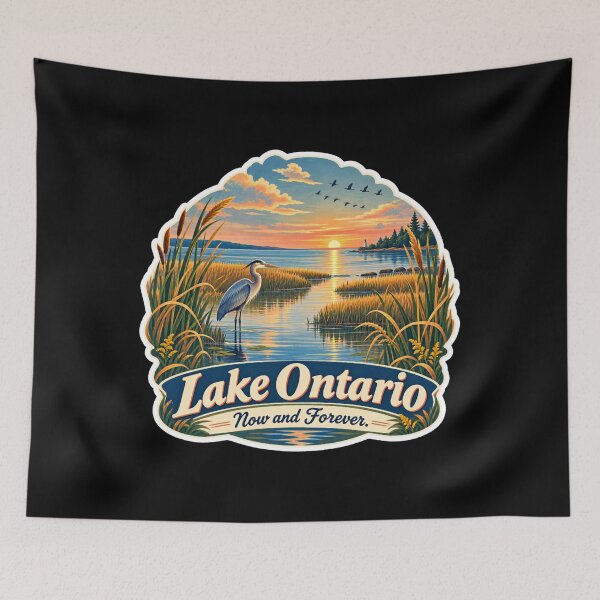 Item preview, Lake Ontario - Ontario - The Great Lakes - Loon, Lake Ontario Forever Defending Canadian designed and sold by KrushnaChandra.