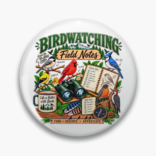 Item preview, Birdwatching Field Notes – Backyard Birder Bird Watching Nature Lover Design designed and sold by rhonstoppable27.