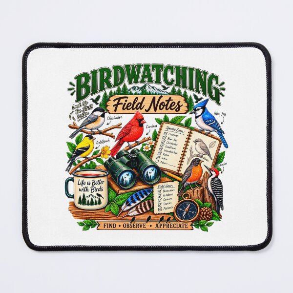 Item preview, Birdwatching Field Notes – Backyard Birder Bird Watching Nature Lover Design designed and sold by rhonstoppable27.