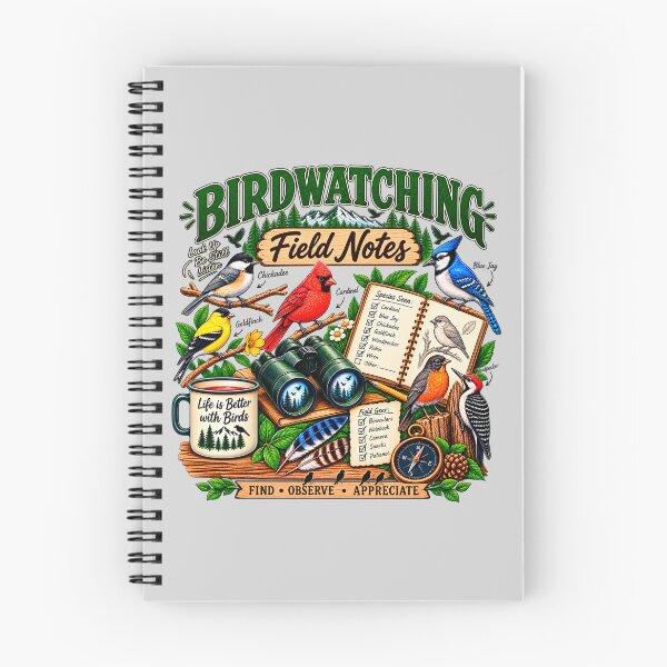 Item preview, Birdwatching Field Notes – Backyard Birder Bird Watching Nature Lover Design designed and sold by rhonstoppable27.