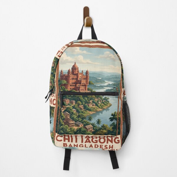 Item preview, Chittagong Bangladesh Vintage Travel Art – Karnaphuli River & Port City Heritage designed and sold by Bomax121.