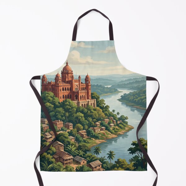 Item preview, Chittagong Bangladesh Vintage Travel Art – Karnaphuli River & Port City Heritage designed and sold by Bomax121.
