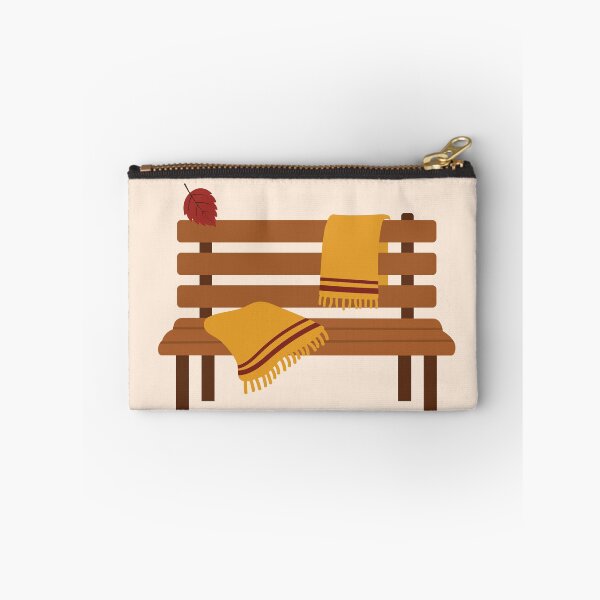 Item preview, Cozy Autumn Park Bench Cozy Blanket  designed and sold by BetweenForms.