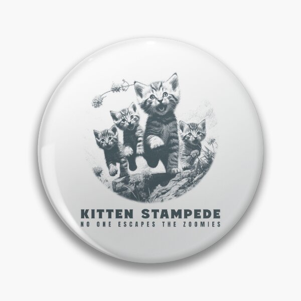 Item preview, Kitten Stampede, No one escapes the zoomies designed and sold by BriAngelaBubbleDesigns.