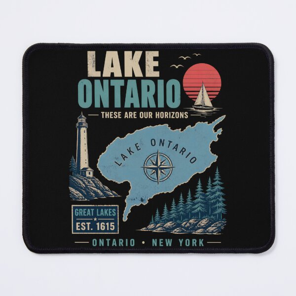 Item preview, Lake Ontario - Ontario - The Great Lakes - Loon, Lake Ontario Great Lakes Horizons Map designed and sold by KrushnaChandra.