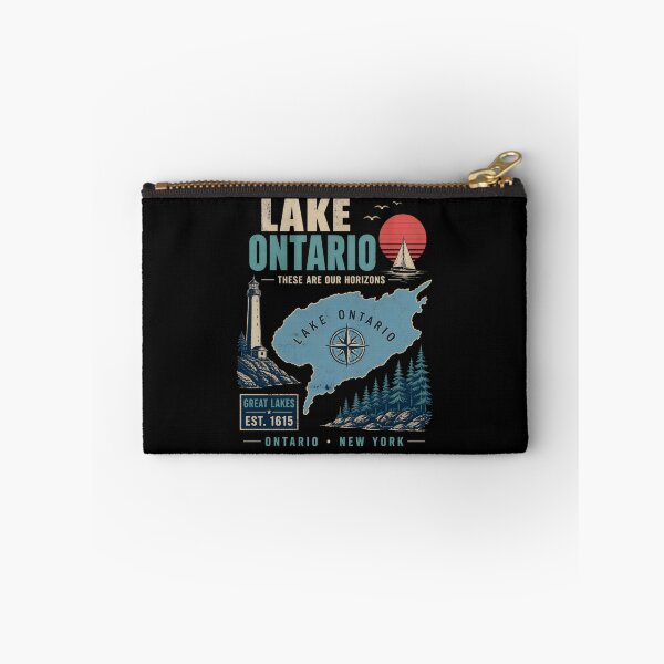 Item preview, Lake Ontario - Ontario - The Great Lakes - Loon, Lake Ontario Great Lakes Horizons Map designed and sold by KrushnaChandra.