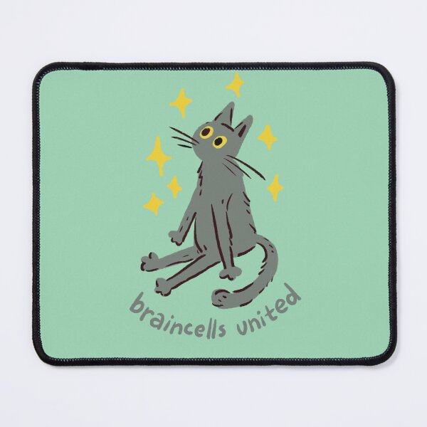 Item preview, Braincells United Light Gray Cat designed and sold by DanuskaArt.