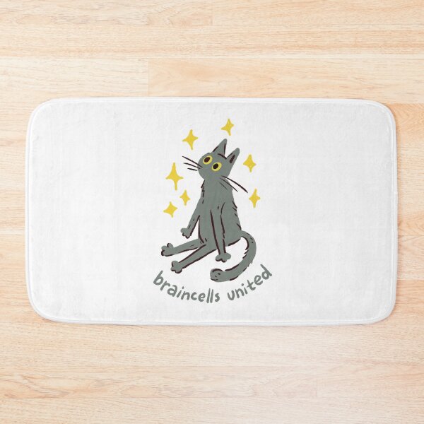 Item preview, Braincells United Light Gray Cat designed and sold by DanuskaArt.