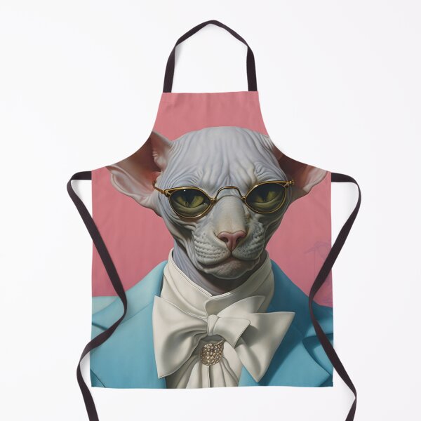 Item preview, Sphynx cat in a blue jacket, sun glasses and bow designed and sold by anytka.