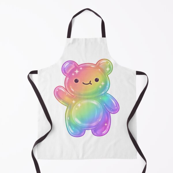 Item preview, Rainbow Jelly Bear - Cute Kawaii Glossy Bear Art designed and sold by yodaddydesigns.