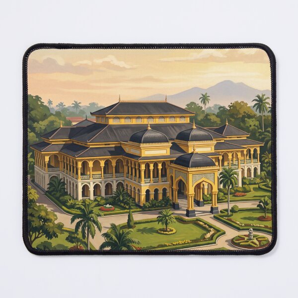 Item preview, Medan Indonesia Vintage Travel Art – Maimun Palace & Sumatra Heritage designed and sold by Bomax121.