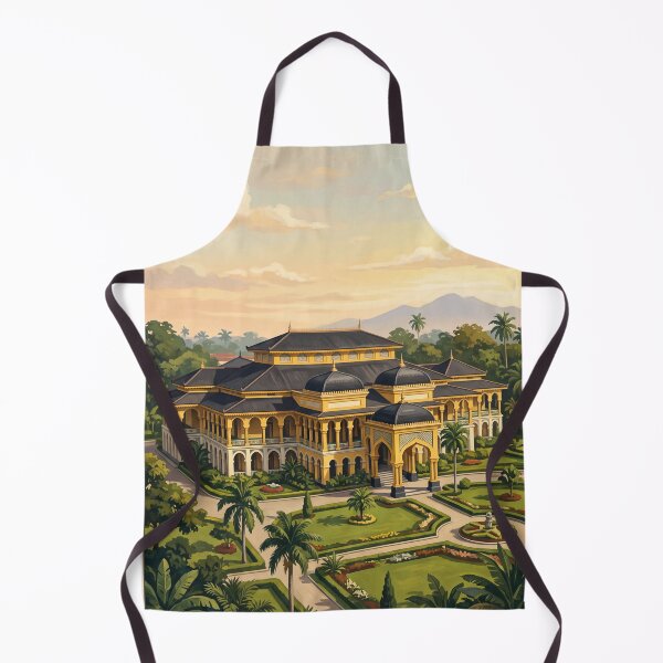 Item preview, Medan Indonesia Vintage Travel Art – Maimun Palace & Sumatra Heritage designed and sold by Bomax121.