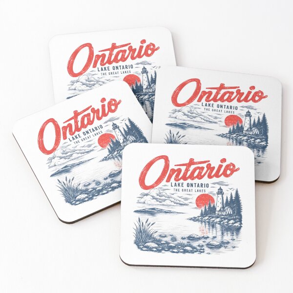 Item preview, Lake Ontario - Ontario - The Great Lakes - Loon, Lake Ontario Loon, Great Lakes Lighthouse, Retro Sunset Nature Wildlife designed and sold by KrushnaChandra.