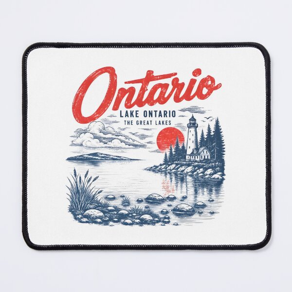 Item preview, Lake Ontario - Ontario - The Great Lakes - Loon, Lake Ontario Loon, Great Lakes Lighthouse, Retro Sunset Nature Wildlife designed and sold by KrushnaChandra.