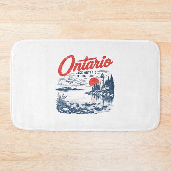 Item preview, Lake Ontario - Ontario - The Great Lakes - Loon, Lake Ontario Loon, Great Lakes Lighthouse, Retro Sunset Nature Wildlife designed and sold by KrushnaChandra.