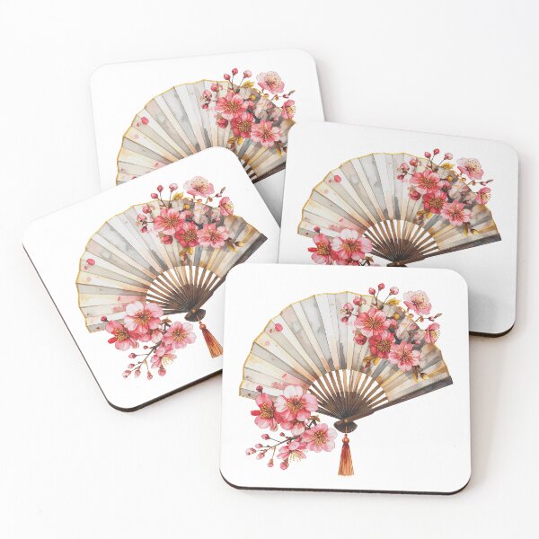 Item preview, Japanese Folding Fan Cherry Blossom  designed and sold by BetweenForms.
