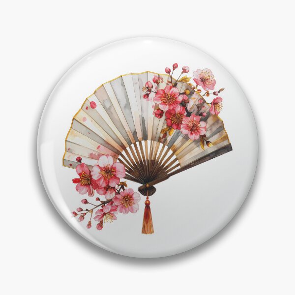 Item preview, Japanese Folding Fan Cherry Blossom  designed and sold by BetweenForms.