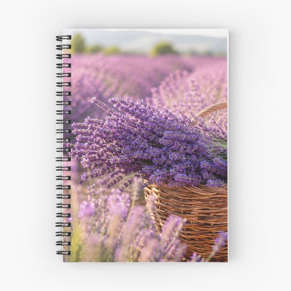 Item preview, Basket of lavender in the field designed and sold by anytka.