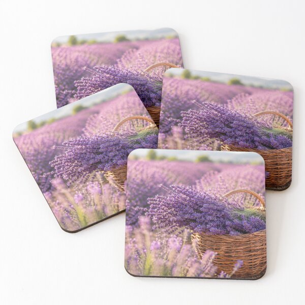 Item preview, Basket of lavender in the field designed and sold by anytka.