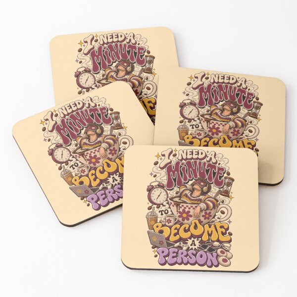 Item preview, I Need a Minute to Become a Person Coffee Morning Humor designed and sold by Pick&Grin.