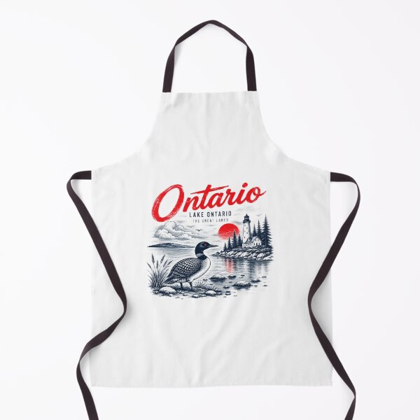 Item preview, Lake Ontario - Ontario - The Great Lakes - Loon, Lake Ontario Vintage Loon Lighthouse Great Lakes Canada Wildlife Nature Lover designed and sold by KrushnaChandra.