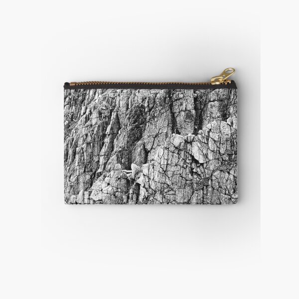 Item preview, A cracked rock face as a naturalistic pattern in monochrome. designed and sold by NaturePhotography.