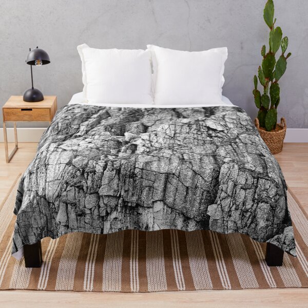 Item preview, A cracked rock face as a naturalistic pattern in monochrome. designed and sold by NaturePhotography.