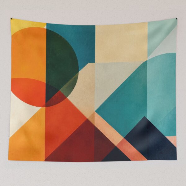 Item preview, Shapes form vibrant patterns designed and sold by anytka.
