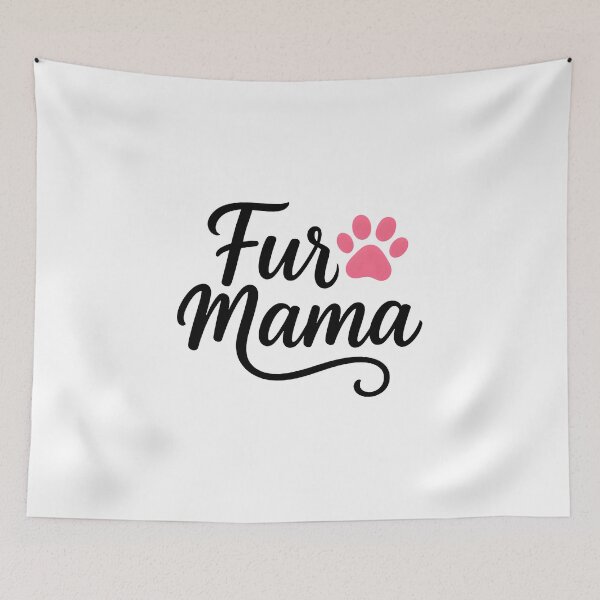 Item preview, Fur Mama Cute Dog Mom Cat Mom Pink Paw Print designed and sold by Photo-Sphere101.