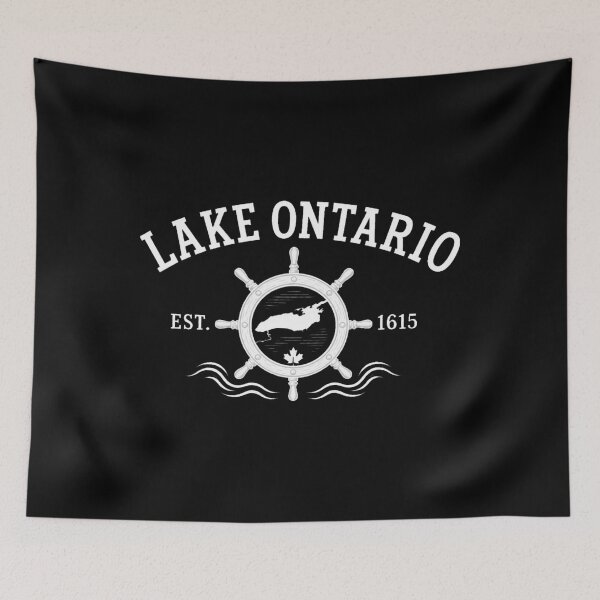 Item preview, Lake Ontario - Ontario - The Great Lakes - Loon, Lake Ontario Nautical Wheel Est 1615 designed and sold by KrushnaChandra.