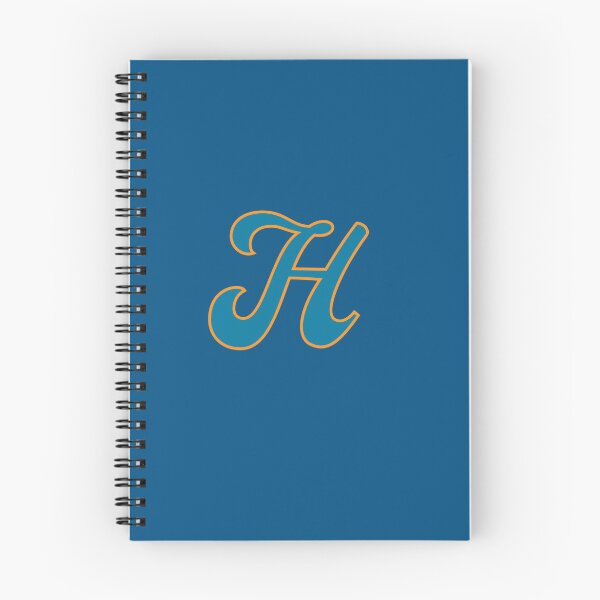 Item preview, Letter H Blue and Orange Cursive designed and sold by aligchi.