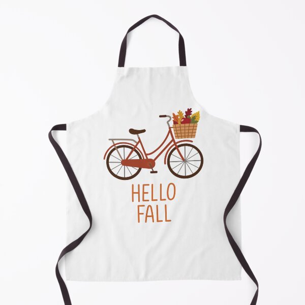 Item preview, Vintage Bicycle Autumn Leaves Basket  designed and sold by BetweenForms.