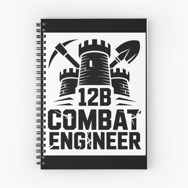 Item preview, 12B Combat Engineer — Classic Castle Tower Emblem with Shovel and Pickaxe U.S. Army MOS Graphic designed and sold by GFamilyC.