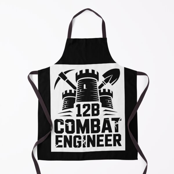 Item preview, 12B Combat Engineer — Classic Castle Tower Emblem with Shovel and Pickaxe U.S. Army MOS Graphic designed and sold by GFamilyC.