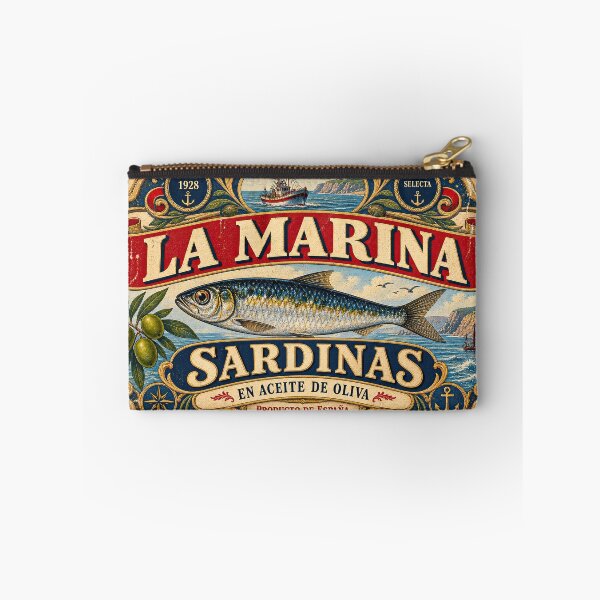 Item preview, Vintage Spanish Sardine Cannery Label designed and sold by newnomads-art.