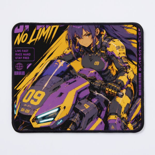 Item preview, Cyberpunk Street Racer Girl – Speed No Limit designed and sold by Apocalyptic Art Studio.