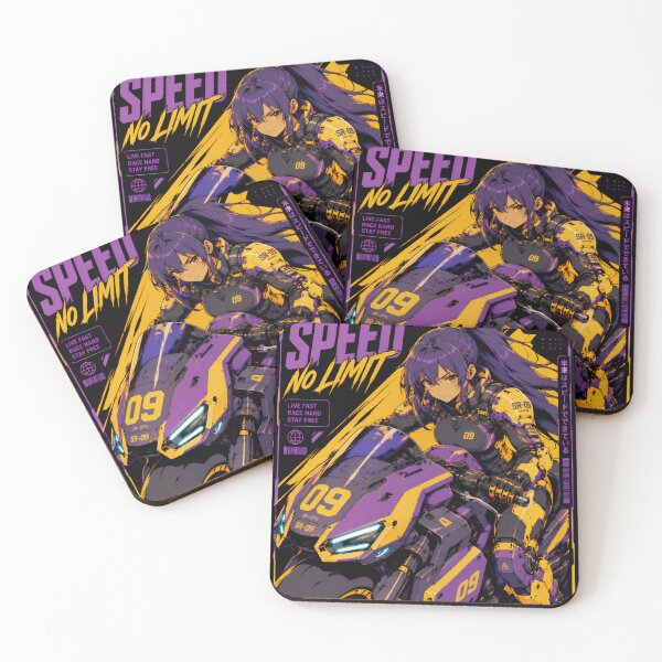 Item preview, Cyberpunk Street Racer Girl – Speed No Limit designed and sold by Apocalyptic Art Studio.