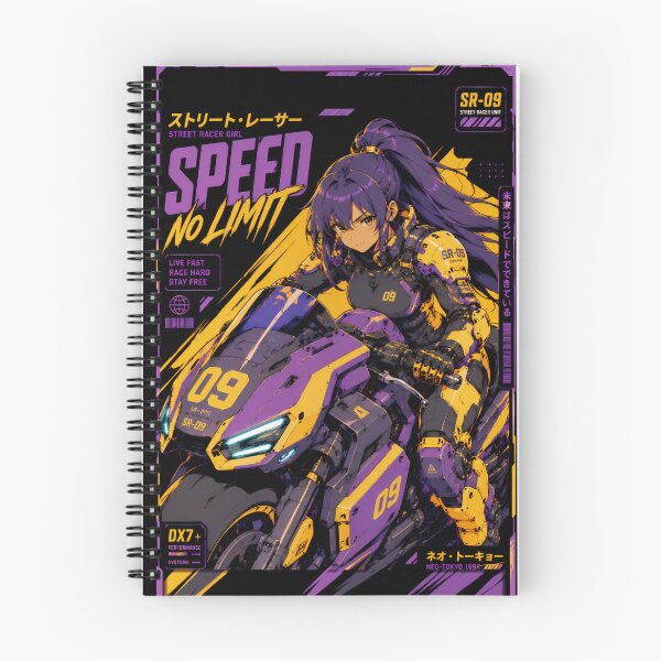 Item preview, Cyberpunk Street Racer Girl – Speed No Limit designed and sold by Apocalyptic Art Studio.