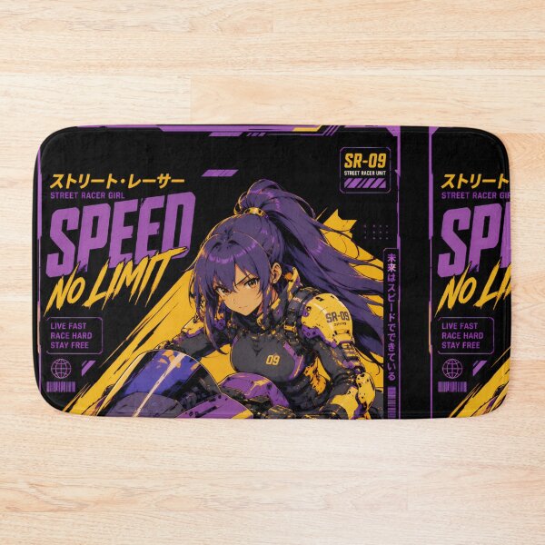 Item preview, Cyberpunk Street Racer Girl – Speed No Limit designed and sold by Apocalyptic Art Studio.