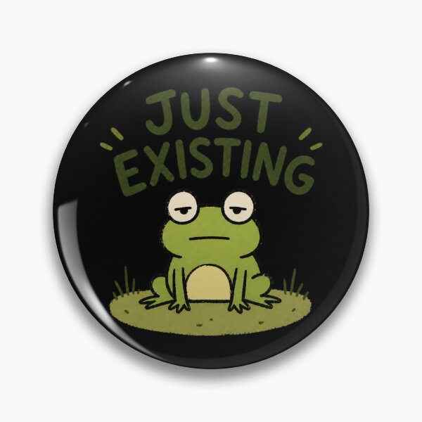 Item preview, Just Existing Frog Low Energy Meme designed and sold by LOL-N-LIFESTYLE.