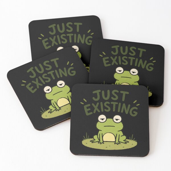 Item preview, Just Existing Frog Low Energy Meme designed and sold by LOL-N-LIFESTYLE.