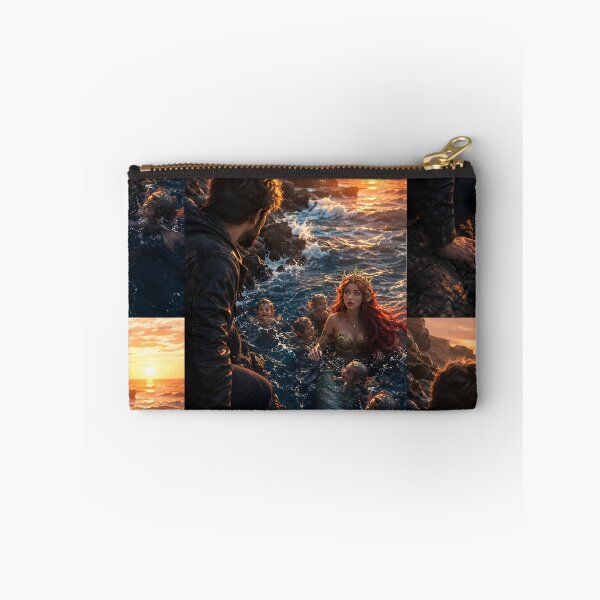 Item preview, Mermaid Family at Magical Ocean Sunset designed and sold by Bhaskar Digital Art.