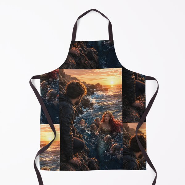 Item preview, Mermaid Family at Magical Ocean Sunset designed and sold by Bhaskar Digital Art.