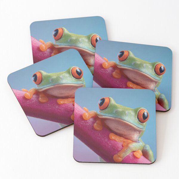 Item preview, Frog on a colorful branch at night designed and sold by anytka.