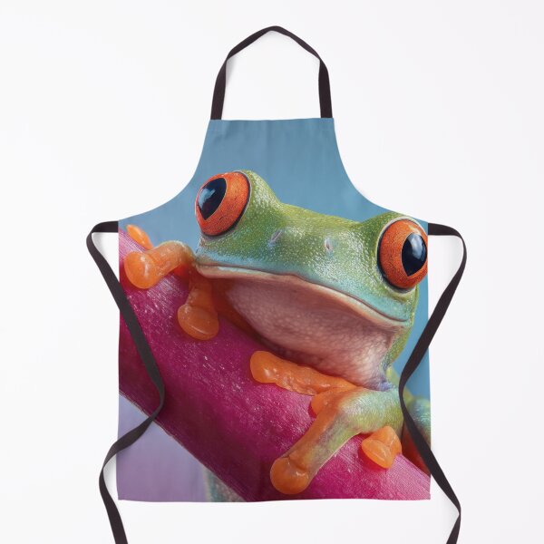 Item preview, Frog on a colorful branch at night designed and sold by anytka.