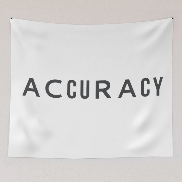 Item preview, Minimalist Accuracy Typography Poster for Perfectionists designed and sold by drTerrens.