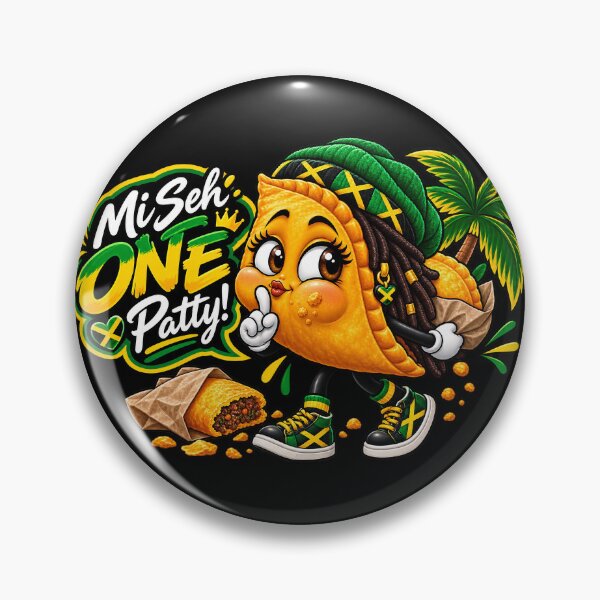 Item preview, Mi Seh One Patty Jamaican Food Character designed and sold by keenikai.