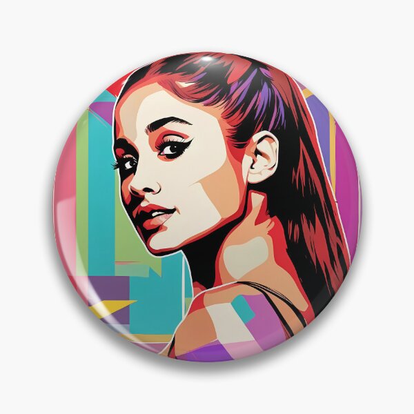 Artikelvorschau, Ariana Grande – Geometrisches Pop-Art-Porträt entworfen und verkauft von DGMaxShop.